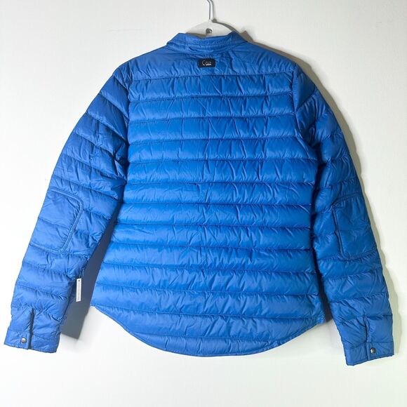 Cotes of London shirt puffer jacket Vibrant Blue Women's Puffer Jacket - Picture 3 of 15